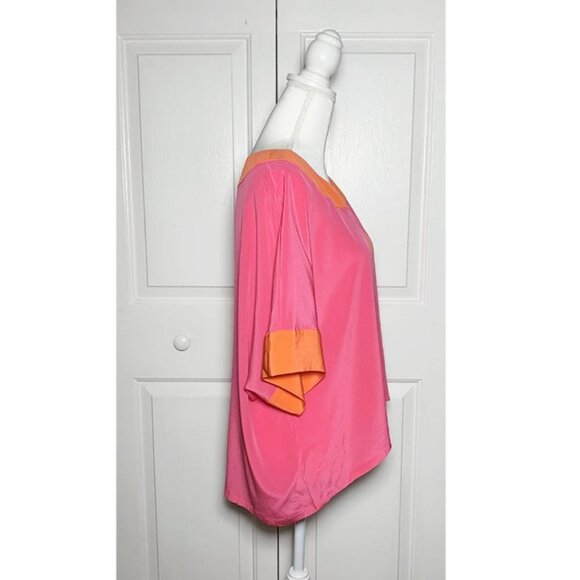 ANNIE GRIFFIN Hadley colorblock silk blouse - Picture 4 of 8